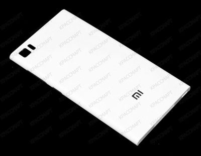 Лот: 9594208. Фото: 1. Задняя крышка Xiaomi Mi3 - Белая. Корпуса, клавиатуры, кнопки