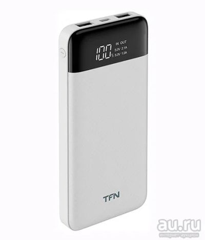Лот: 18213035. Фото: 1. ЗУ TFN Slim Duo LCD 10000 mAh... Внешние, портативные аккумуляторы для смартфонов (Power bank)