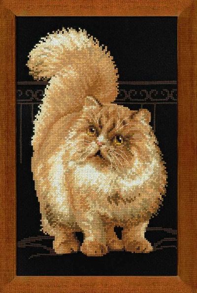 Лот: 4850801. Фото: 1. Персидский кот. Набор для вышивки... Вышивание