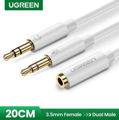 Лот: 21590953. Фото: 1. Кабель UGREEN 3.5mm Female to... Шлейфы, кабели, переходники