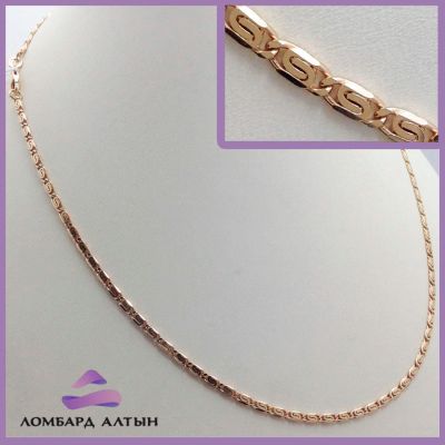 Лот: 8811456. Фото: 1. Золотая цепь 585 пробы. Вес 8... Цепочки