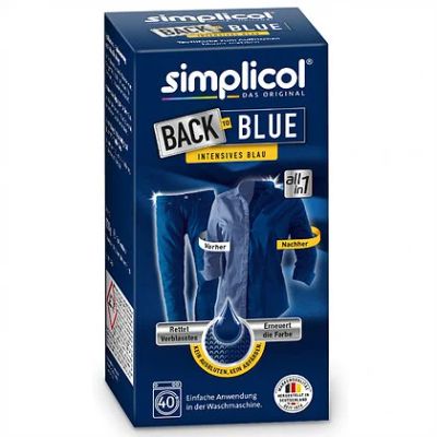 Лот: 10310991. Фото: 1. Краска для одежд синяя Simplicol. Бытовая химия