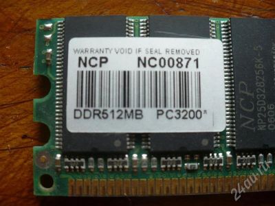 Лот: 412303. Фото: 1. продам память DDR DIMM 512MB... Оперативная память