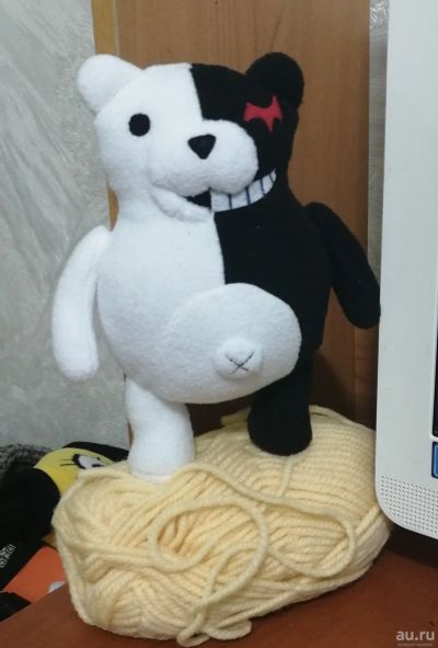 Лот: 18232656. Фото: 1. Игрушка монокума Monokuma черно... Мягкие