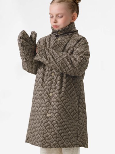 Лот: 25115902. Фото: 1. Пальто детское Happy Baby, Коричневый. Другое (спортивная одежда)