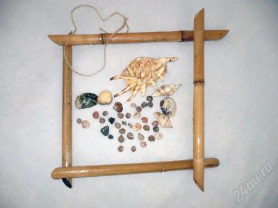 Лот: 177220. Фото: 1. Ракушки и 4 бамбуковые палочки... Другое (ручная работа)