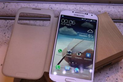 Лот: 3911977. Фото: 1. Samsung Galaxy S4(sgs) 16 gb white... Смартфоны