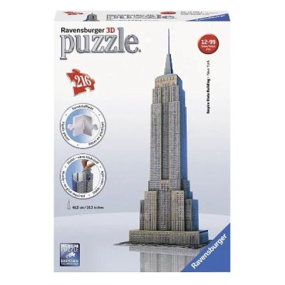 Лот: 24539565. Фото: 1. 3D-пазл RAVENSBURGER "Эмпайр Стейт... Пазлы