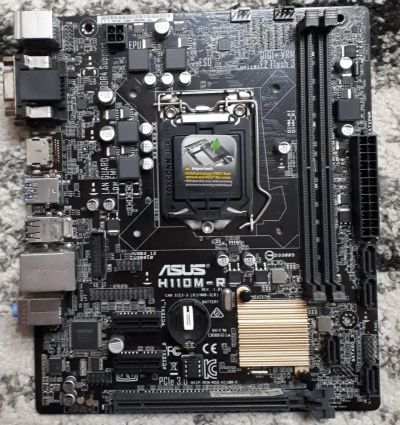 Лот: 20309295. Фото: 1. Материнская плата Asus H110M-R. Материнские платы
