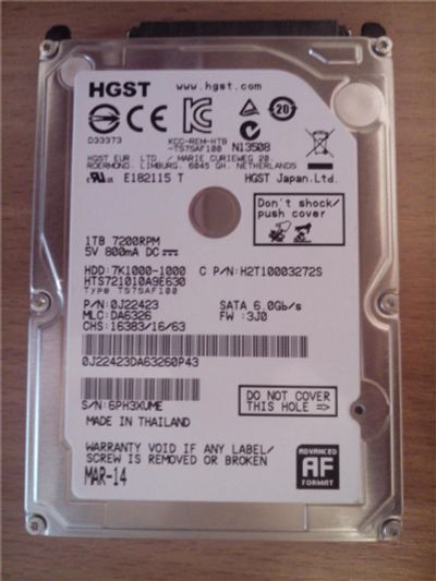 Лот: 7924226. Фото: 1. hitachi 7K1000. Жёсткие диски (HDD)