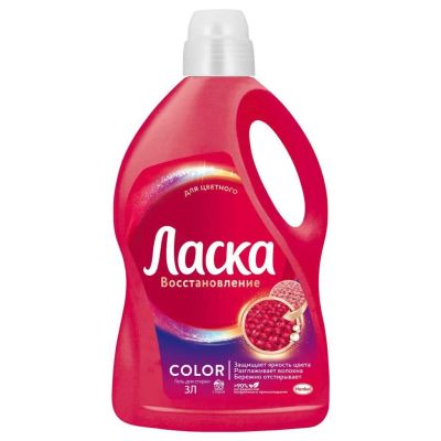 Лот: 24590396. Фото: 1. Гель для стирки Ласка, 3 л, для... Бытовая химия