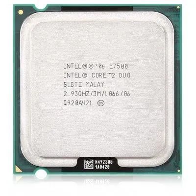 Лот: 24391370. Фото: 1. E7500 процессор (2930 МГц, LGA775... Процессоры