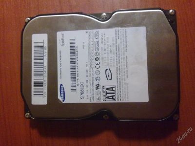 Лот: 103496. Фото: 1. Жёсткий диск Samsung SP0812C. Жёсткие диски (HDD)