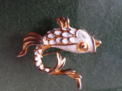 Лот: 15559483. Фото: 1. Новая брошь пр-во Израиль Золотая... Броши