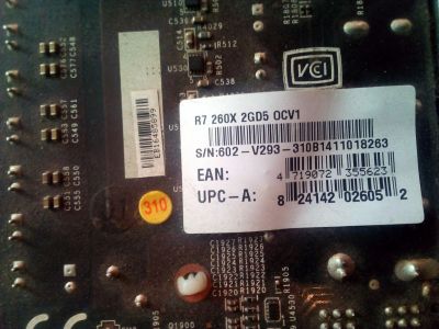 Лот: 18675490. Фото: 1. Видеокарта r7 260x 2gb 256bit. Видеокарты