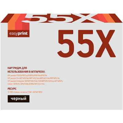 Лот: 24478743. Фото: 1. Картридж EasyPrint LH-55X/HP 55X. Картриджи, расходные материалы