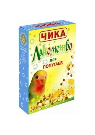 Лот: 6419884. Фото: 1. Лакомство ЧИКА для попугаев, 50... Корма