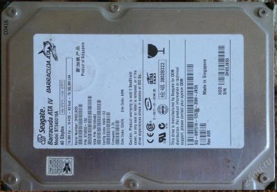 Лот: 1946876. Фото: 1. HDD 40GB ST340016A. Жёсткие диски (HDD)