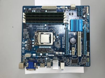 Лот: 12845470. Фото: 1. Gigabyte z77m-d3h. Материнские платы