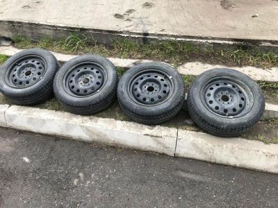 Лот: 11462855. Фото: 1. Комплект колес штампы R14+Pirelli... Шины на дисках