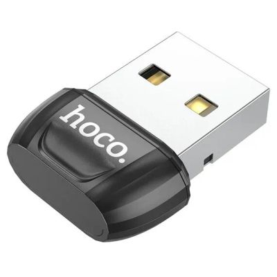 Лот: 20912299. Фото: 1. Bluetooth адаптер Hoco UA18, черный. Дата-кабели, переходники