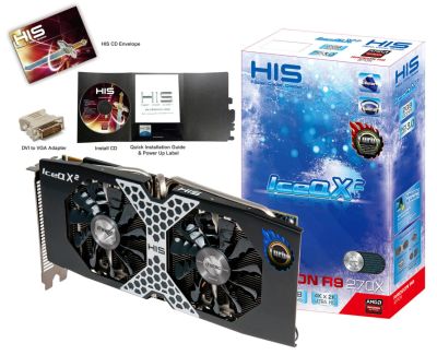 Лот: 8004757. Фото: 1. HIS R9 270X IceQ X? Boost Clock... Видеокарты