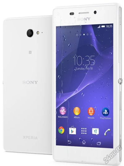 Лот: 5832508. Фото: 1. 4.8" Смартфон Sony Xperia M2 Aqua... Смартфоны