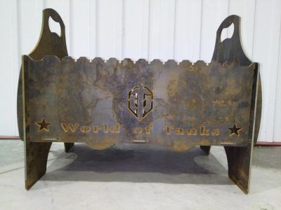 Лот: 8949284. Фото: 1. Мангал"world of tanks"cт.4мм.готовимся... Мангалы, грили, коптильни