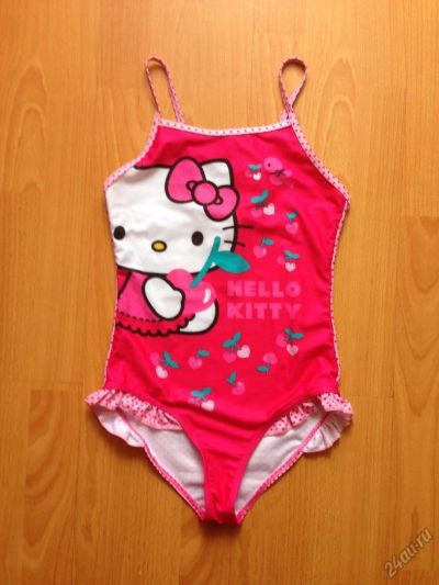 Лот: 5591420. Фото: 1. Купальник "Hello Kitty" рост 134... Купальники, плавки, шорты для плавания