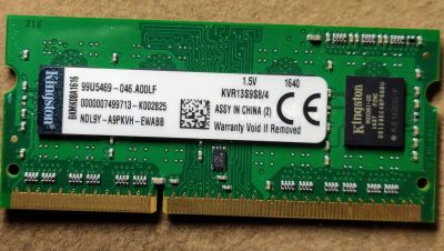 Лот: 15547553. Фото: 1. DDR3 4Gb Kingston [KVR13S9S8/4... Оперативная память