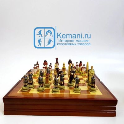 Лот: 16859219. Фото: 1. Шахматы подарочные (лакированная... Шахматы, шашки, нарды