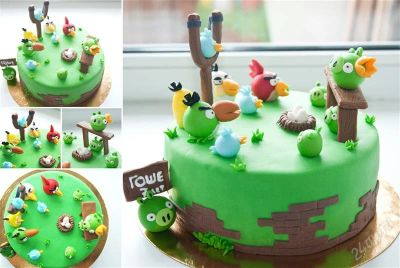 Лот: 2837612. Фото: 1. Торт "Angry birds". Торты, пирожные