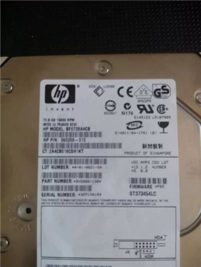 Лот: 7591387. Фото: 1. SCSI жесткий диск HP . 15000 rpm. Жёсткие диски (HDD)
