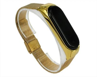 Лот: 20886237. Фото: 1. Ремешок Xiaomi Mi Band 5 стальной... Смарт-часы, фитнес-браслеты, аксессуары