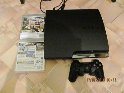 Лот: 491603. Фото: 1. ps3 120gb+руль+диски. Игровые приставки, консоли