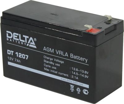 Лот: 10792942. Фото: 1. аккумулятор Delta DT 1207 12V... Аккумуляторы