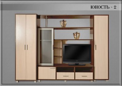 Лот: 3181953. Фото: 1. Стенка "Юность-2". Гостиные, стенки, горки