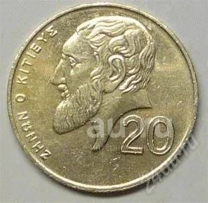 Лот: 18661978. Фото: 1. Кипр. 20 цент 2001г. Большая!. Остальные страны