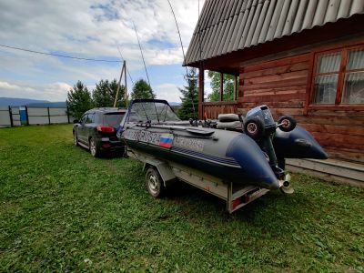 Лот: 17565336. Фото: 1. Лодка ПВХ Флагман 450 + Мотор... Лодки и катера