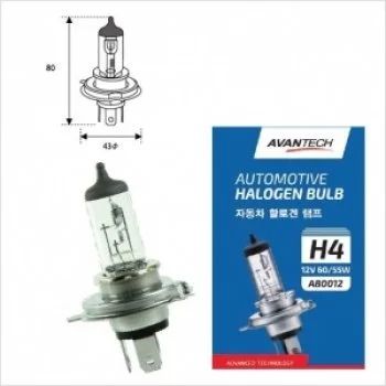 Лот: 10078848. Фото: 1. Лампа галоген H4 12V 60/55W Avantech... Оптика и освещение
