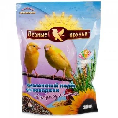 Лот: 14541433. Фото: 1. Верные Друзья 500г корм для канареек... Корма