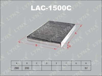 Лот: 13357067. Фото: 1. Lynx LAC-1500C Салонный фильтр. Расходные материалы