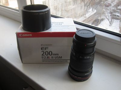 Лот: 15271508. Фото: 1. Объектив Canon 200 2.8L II usm. Объективы