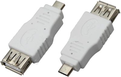 Лот: 19187902. Фото: 1. Переходник USB A гн.- miniUSB... Разъёмы