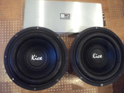 Лот: 5145203. Фото: 1. 2 Kicx Pro300 +Kicx qs 1.1000. Сабвуферы