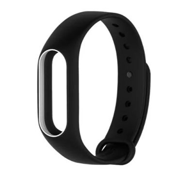 Лот: 9836390. Фото: 1. Ремешок Xiaomi Mi Band 2 Черно-белый... Ремешки, браслеты