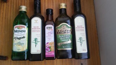Лот: 21056561. Фото: 1. Бутылки тёмные из-под масла (цена... Контейнеры, банки