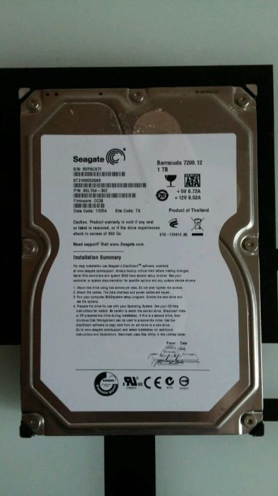 Лот: 11600946. Фото: 1. Жесткий диск HHD 1TB barracuda... Жёсткие диски (HDD)