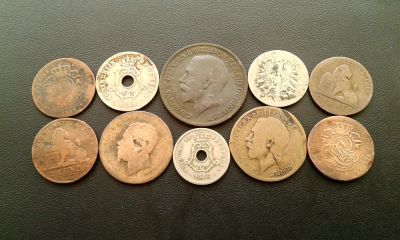 Лот: 8916014. Фото: 1. 10 монет Европы ( конца 19 века... Наборы монет