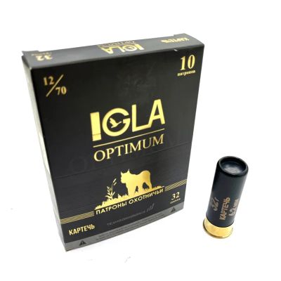 Лот: 23044510. Фото: 1. Патрон 12x70 (IGLA) "Игла-Оптимум... Патроны